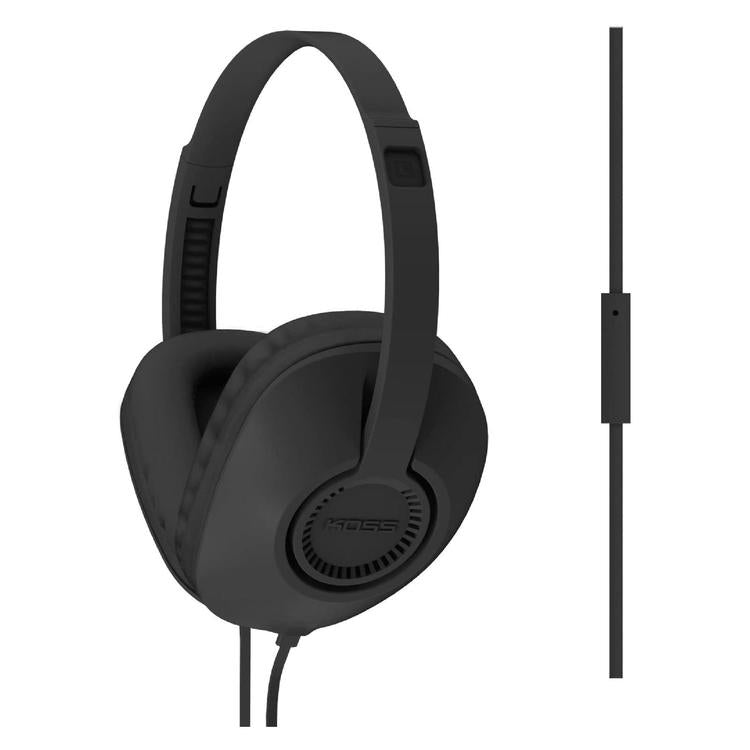 Koss UR23ik | Over-Ear Headphones - Wired - Flat cable with microphone - Black-Audio Video Centrale