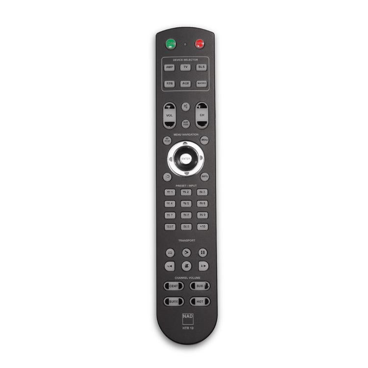 NAD HTR 10 | Universal remote control - Backlit - Black-Audio Video Centrale