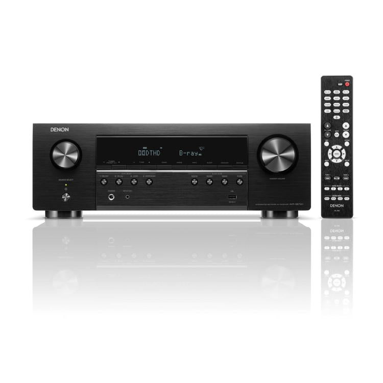 DENON AVRS670H | 5.2 Channel Home Cinema AV Receiver - HDMI 8K - Integrated Heos - Bluetooth - Wi-Fi - Black-Audio Video Centrale