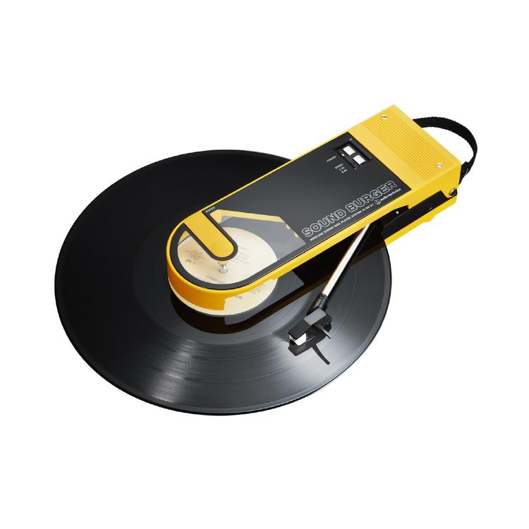 Audio-Technica AT-SB727-BK | SoundBurger Portable Turntable - 12 hours Battery - Yellow-Audio Video Centrale