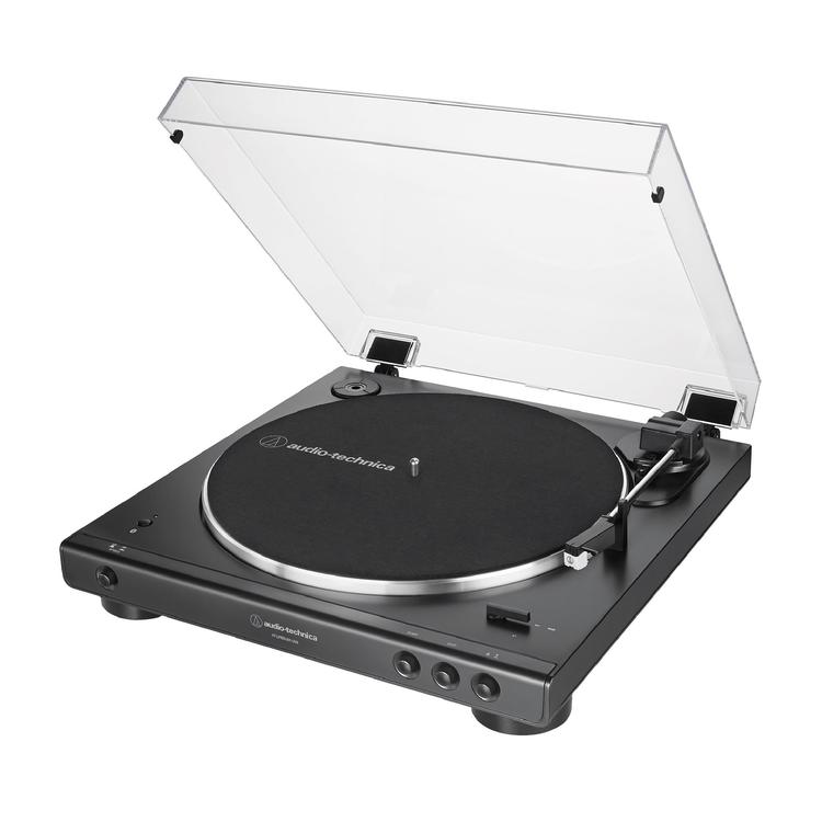 Audio-Technica AT-LP60XBT-USB-BK | Turntable Stereo - Fully Automatic - Belt Drive - USB - Bluetooth - Black-Audio Video Centrale