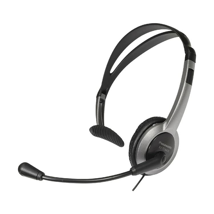 Panasonic KXTCA430S | Telephone headset - Flexible microphone - Reversible Left/Right-Audio Video Centrale