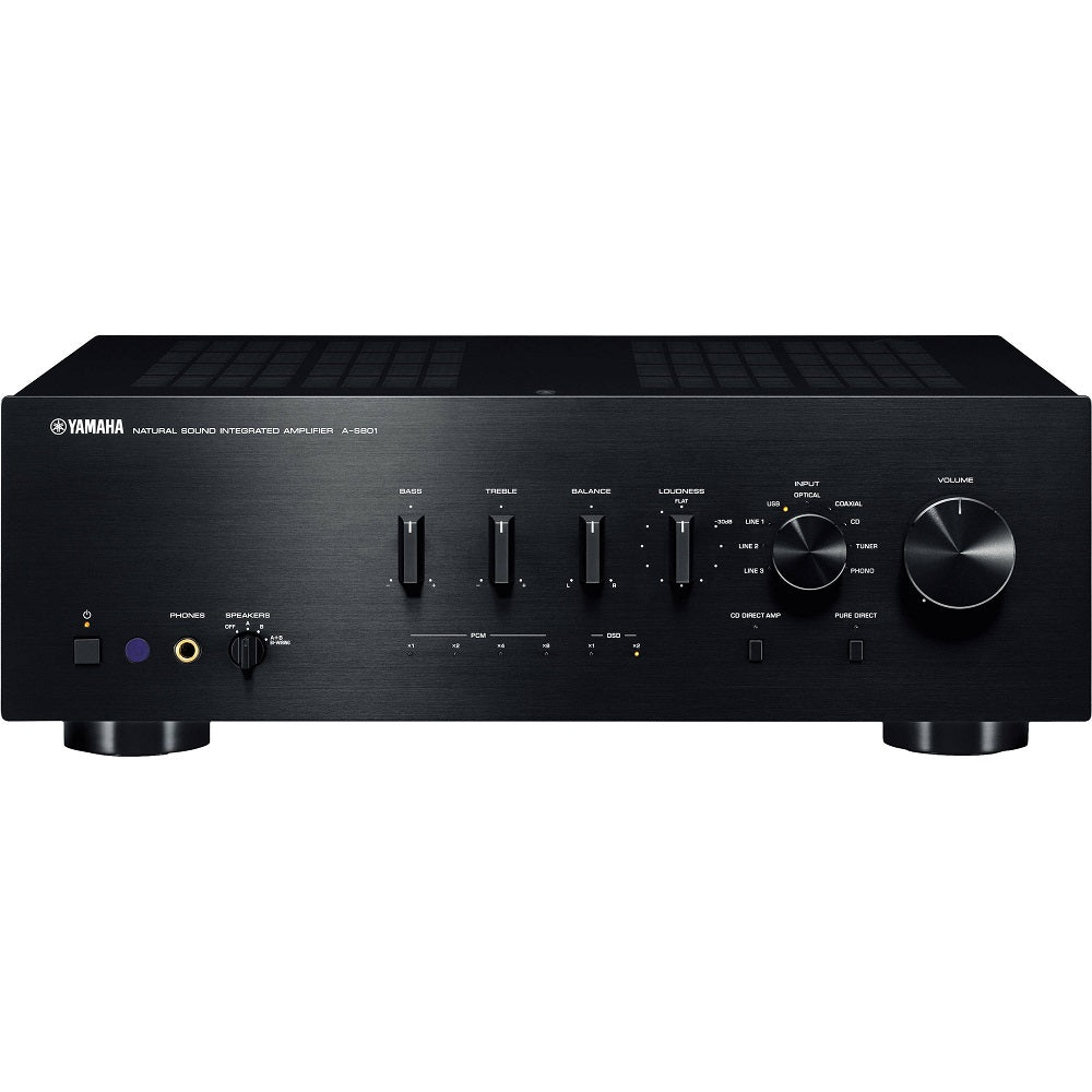 Yamaha A-S801B | 2 ch integrated amplifier - Stereo - Black-Audio Video Centrale
