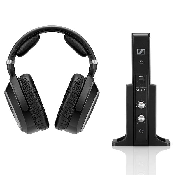 Sennheiser RS195 | Wireless over-the-ear TV headphones - Black-Audio Video Centrale