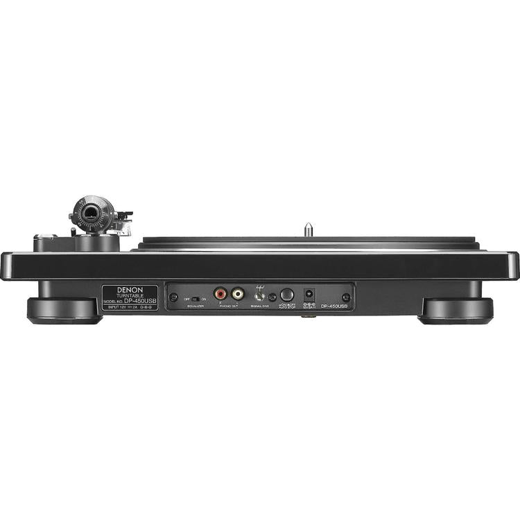 Denon DP-450USB | Hi-Fi turntable - USB - "S" shaped speed arm - Black-Audio Video Centrale