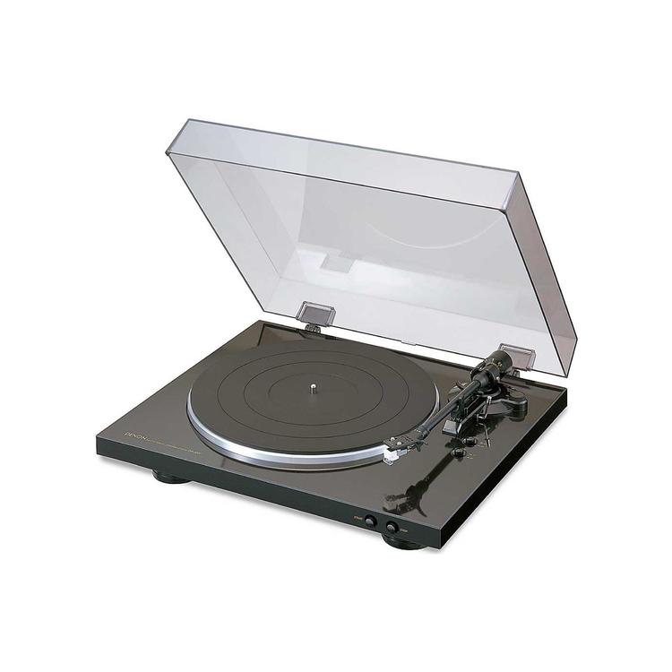 Denon DP-300F | Automatic turntable - Phono equalizer - Right gear arm - Black-Audio Video Centrale